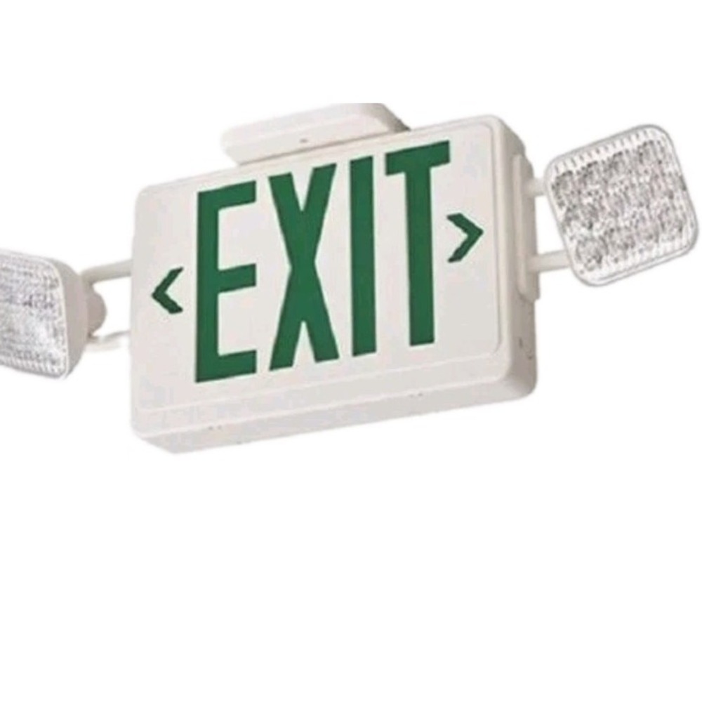 Lithonia Lighting ECG LED M6 LED Exit Sign Adjustable Emergency Lamp Heads NEW